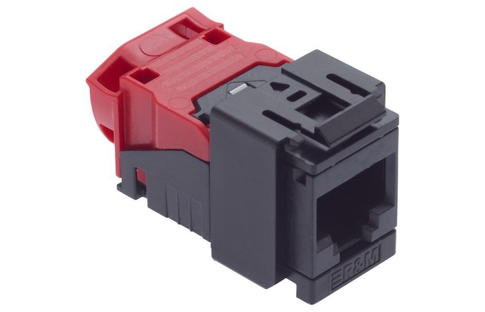 Коммутационный модуль R&M Cat. 6A EL, 1xRJ45/u, Snap-in