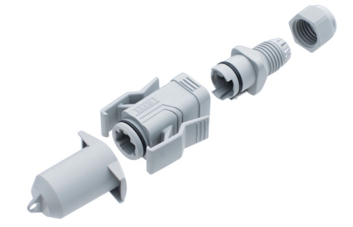 Защитный кожух IP67 R&M под коннекторы RJ-45