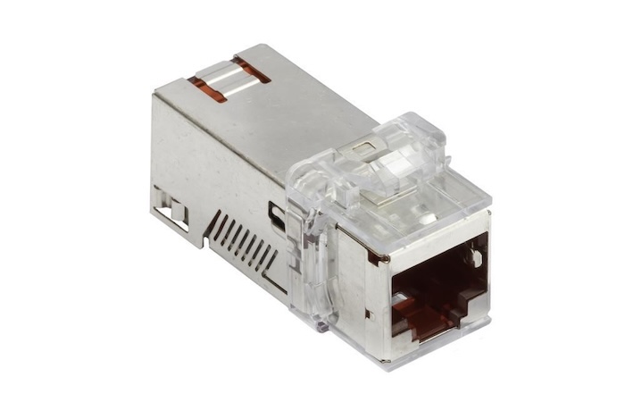 Коммутационный модуль R&M Cat. 6A, 1xRJ45/s, Keystone