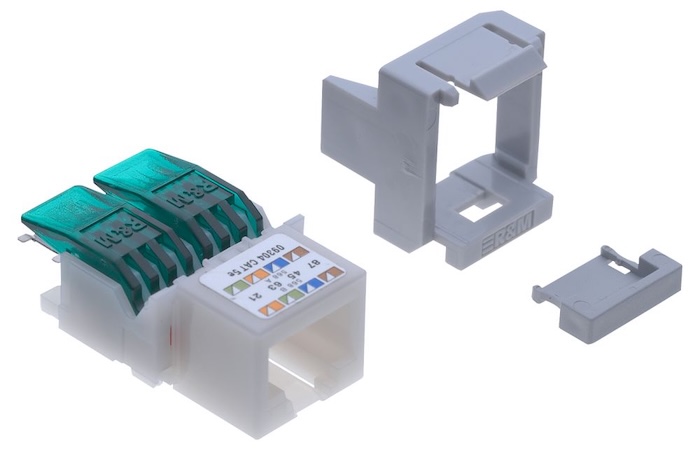 Коммутационный модуль R&M Cat.5e, 1xRJ45/u, Snap-in