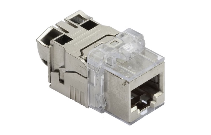 Коммутационный модуль R&M Cat. 6A EL, 1xRJ45/s, Keystone