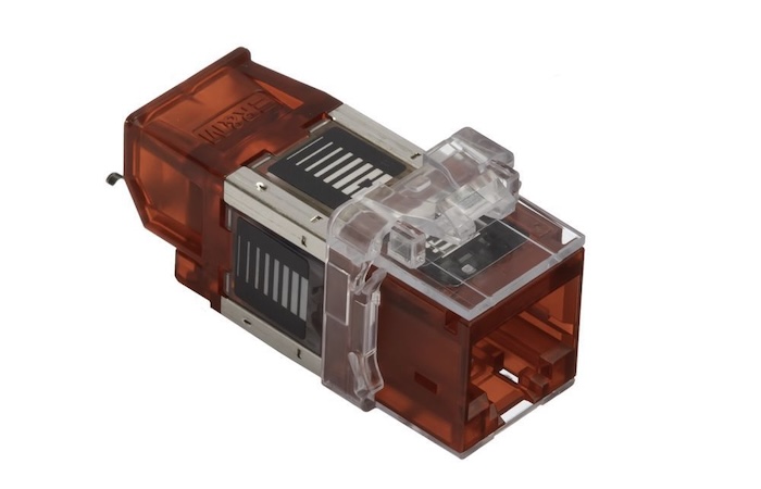 Коммутационный модуль R&M Cat. 6A, 1xRJ45/u, Keystone