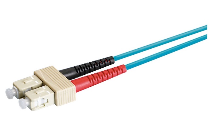 Оптический коммутационный шнур SC-Duplex UPC-SC-Duplex UPC, МM ОМ3, 2 х 2,7 мм