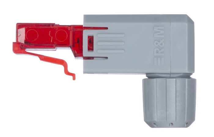 Многоразовый коннектор R&M RJ-45 Cat.6a IP20, угловой