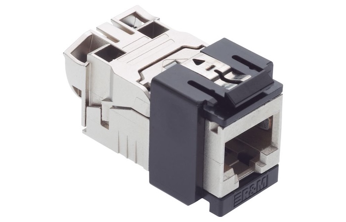 Коммутационный модуль R&M Cat. 6A EL, 1xRJ45/s, Snap-in
