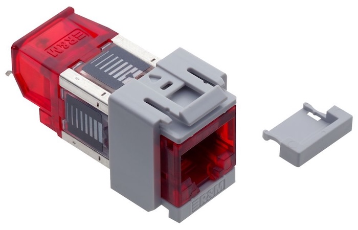Коммутационный модуль R&M Cat. 6A, 1xRJ45/u, Snap-in