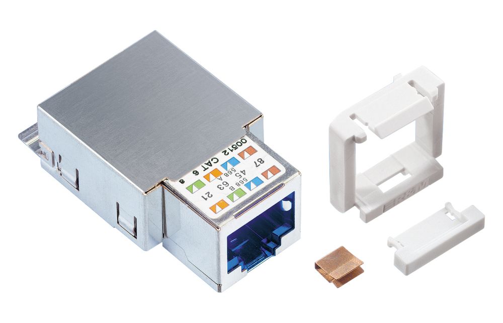 Коммутационный модуль R&M Cat. 6, 1xRJ45/s, Snap-in