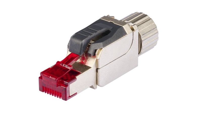 Многоразовый коннектор R&M RJ-45 EL Cat.6a, металлический кожух