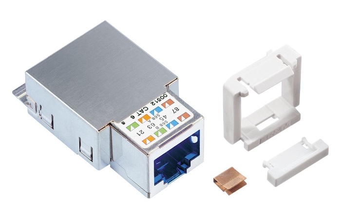 Коммутационный модуль R&M Cat. 6, 1xRJ45/s, Snap-in