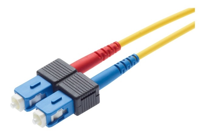 Оптический коммутационный шнур SC-Duplex UPC-SC-Duplex UPC, SM, 2 х 2,7 мм