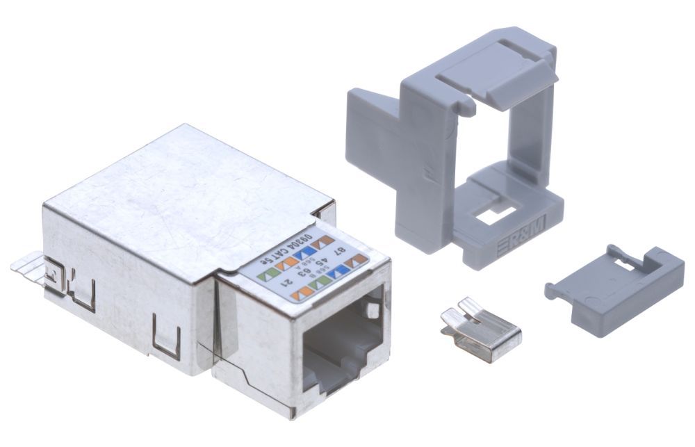 Коммутационный модуль R&M Cat. 5e, 1xRJ45/s, Snap-in