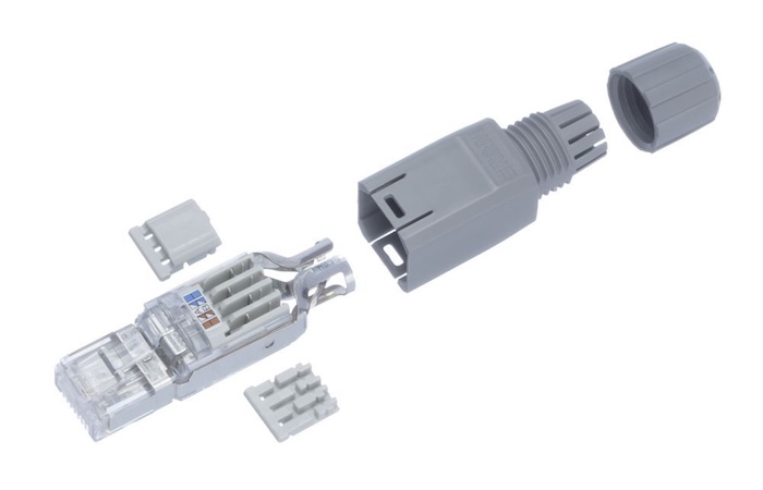 Многоразовый коннектор R&M RJ-45 Cat.5e